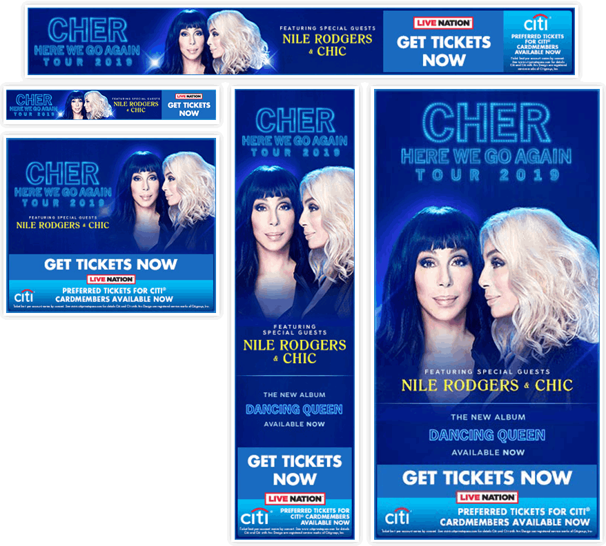 Cher Web Banners